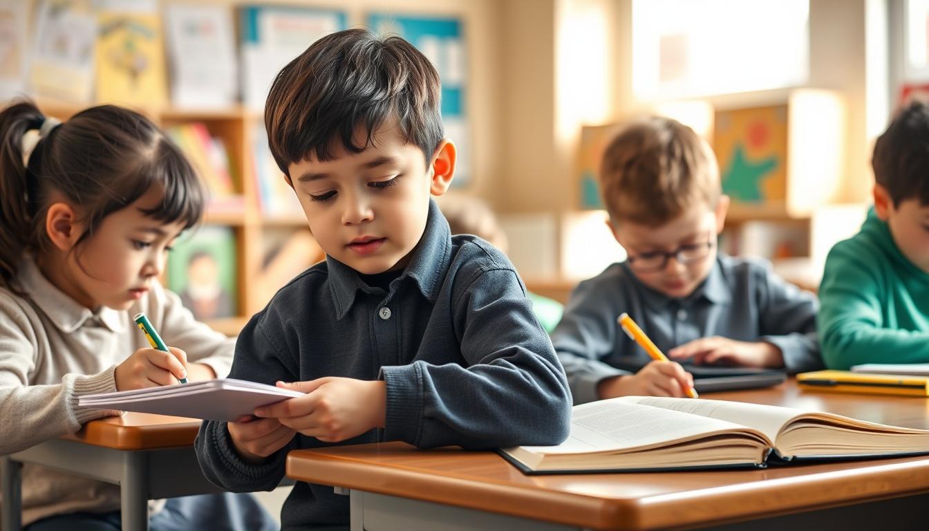 Structured study materials and learning resources on a desk